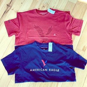 Lot of 2 men’s American Eagle t-shirts, medium